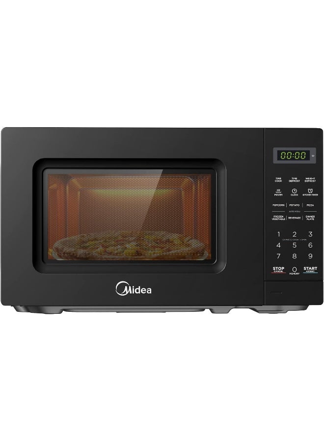 Midea Solo Microwave Oven with Digital Touch Control,Child Lock, Memory Function, Defrost-by-weight-or-time, Fast Reheat, Push Button Door Opening, Best for Home & Office 20 L EM721BK Black - Image 1