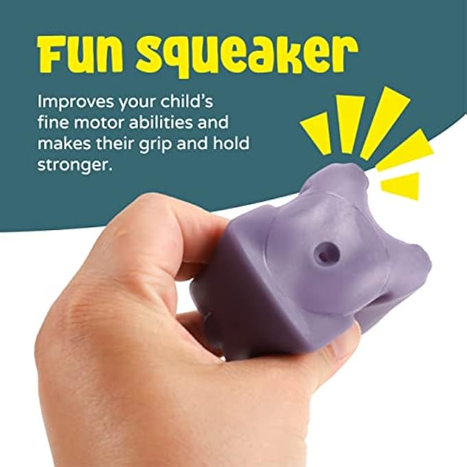 ANIMAL BUILDING BLOCKS – SET OF 9 SQUEEZE AND STACK LEARNING TOYS – COLORFUL AND TEXTURED WITH NUMBERS, ANIMALS, AND SHAPES – MONTESSORI BUILDING & CONSTRUCTION TOYS – FOR 18M+ - Image 4