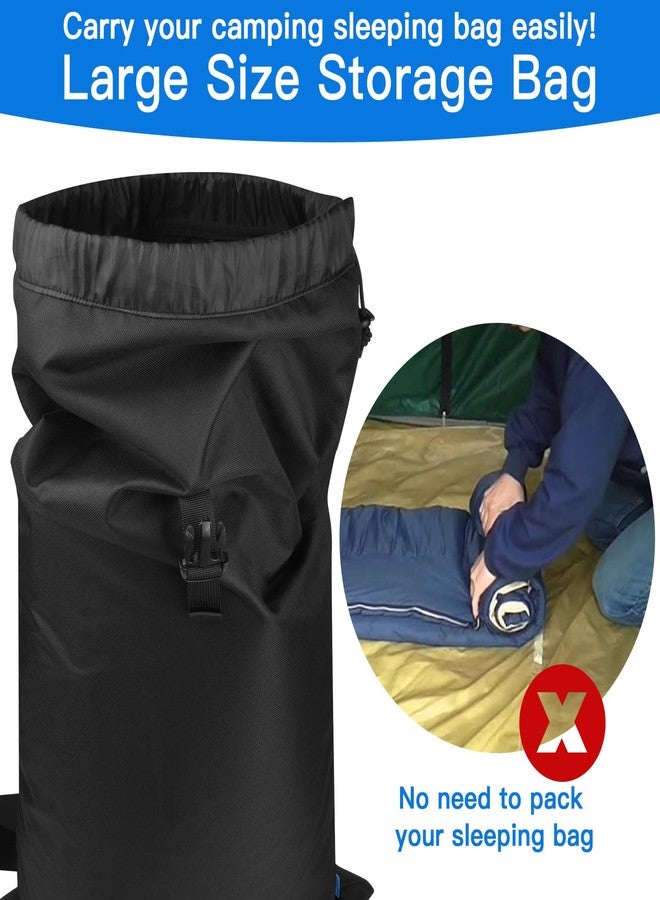 Xxerciz Carry Bag for Camping Sleeping Bag, Portable Replacement Bag Storage Bag with Adjustable Shoulder Strap for MalloMe, JEAOUIA, oaskys Sleeping Bag, Carry Case for Camping Hiking Outdoor Travel - Image 5
