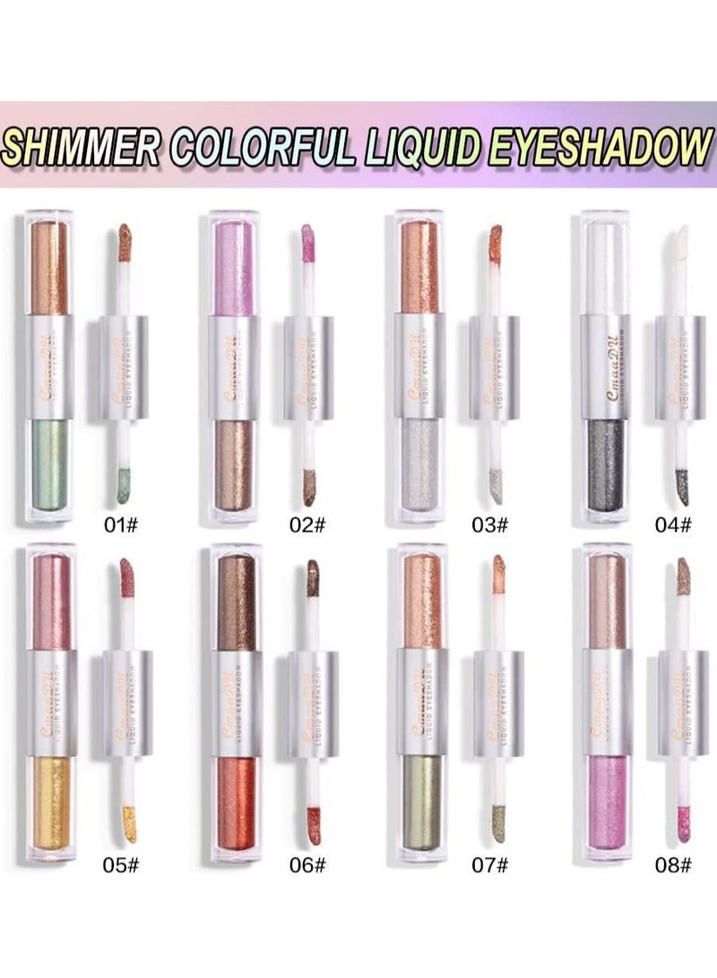 SYOSI 16 color waterproof liquid eye shadow flash eye shadow set eye shadow liquid makeup palette set - Image 3