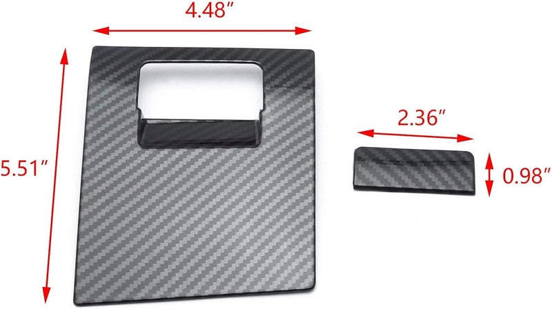 Xotic Tech Carbon Fiber Glove Box Handle Cover for Camry - Image 5