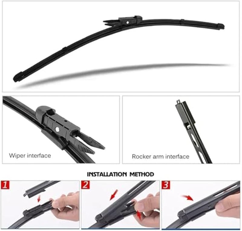 DEMULAX Car Front Wiper Blades for GMC Acadia 2012-2016 - Image 2
