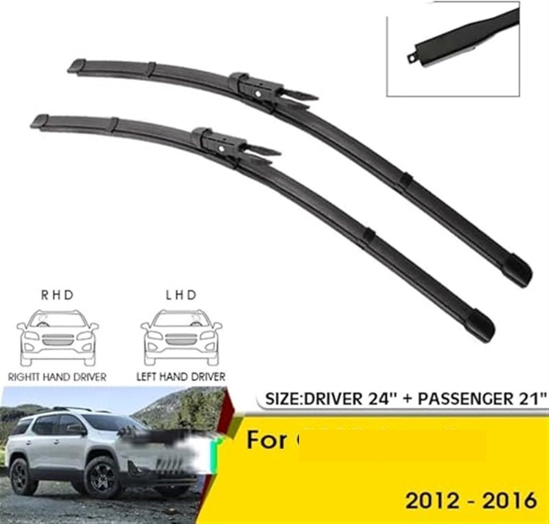 DEMULAX Car Front Wiper Blades for GMC Acadia 2012-2016 - Image 4