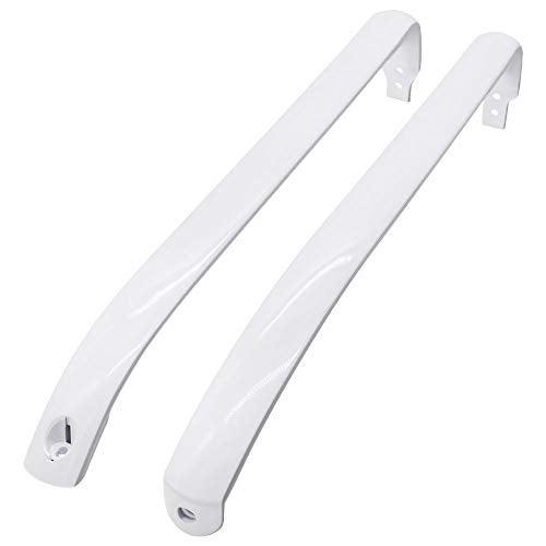 Romalon WR12X22148 Refrigerator Door Handle Set Fit for GE Refrigerator Freezer Door Handle Replace WR12X20141 PS9864030 AP5949272 WR12X11010 gth18gbddrww - Image 1