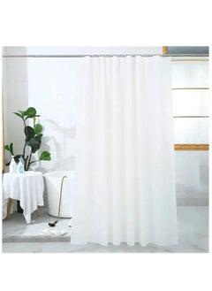 1-Piece Bathroom Shower Curtain Waterproof Shower Curtain With Hooks White 180x180 Centimeter - pzsku/Z69F490FB6848F115F3F4Z/45/_/1710928113/75c42547-972e-4bde-92a2-ac9cd505121c