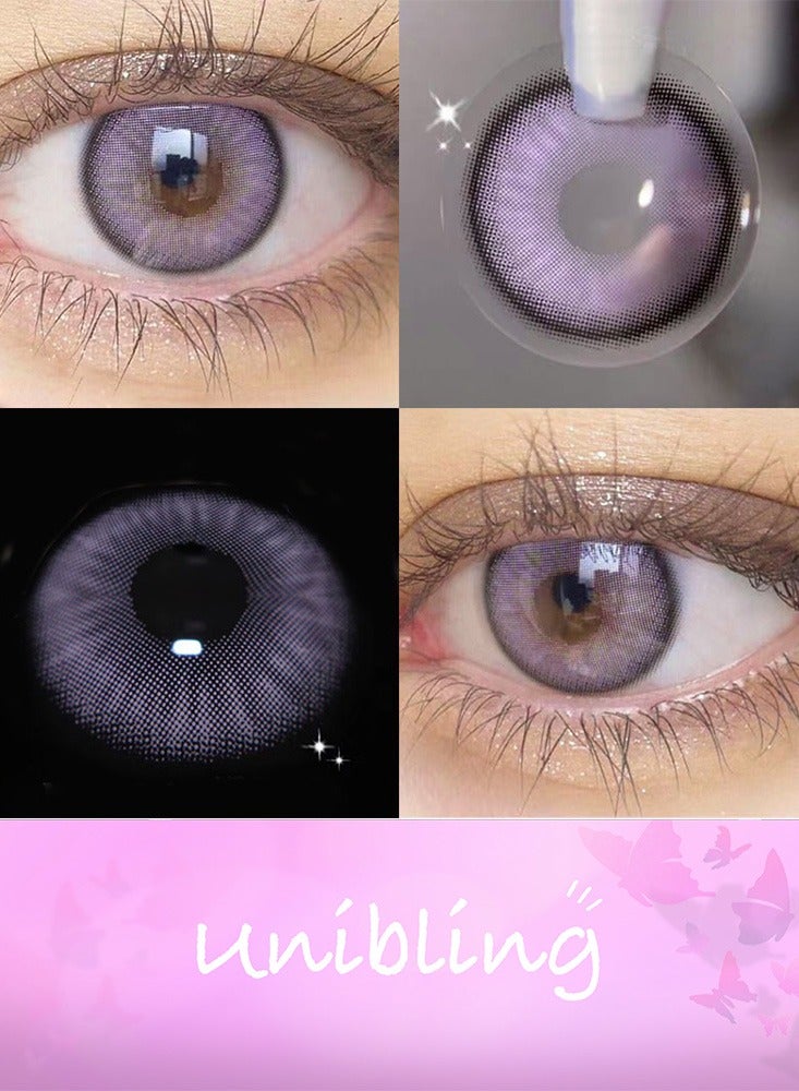 يونيبلينغ عدسات لاصقة ملونة آيسلندا البنفسجي (سنوية) - Image 5