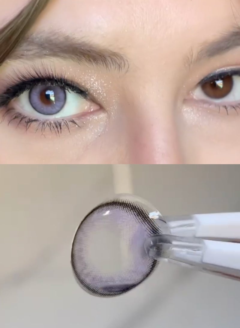 يونيبلينغ عدسات لاصقة ملونة آيسلندا البنفسجي (سنوية) - Image 1