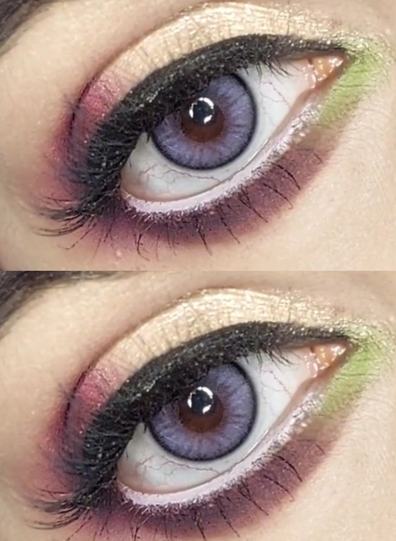 يونيبلينغ عدسات لاصقة ملونة آيسلندا البنفسجي (سنوية) - Image 2