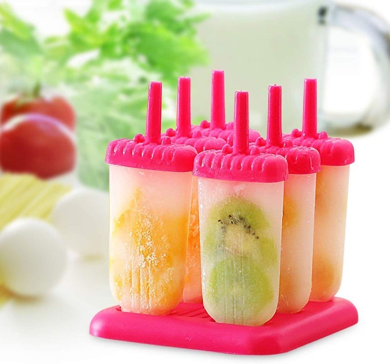 Stadash Homemade Popsicle Molds Set of 6 Reusable BPAFree Ice Cream Tray with Sticks Kulfi Candy Frozen Ice Lolly Mold EasyRelease Summer Treat Maker for Kids Adults Fun Ice Pop Mould - Image 2