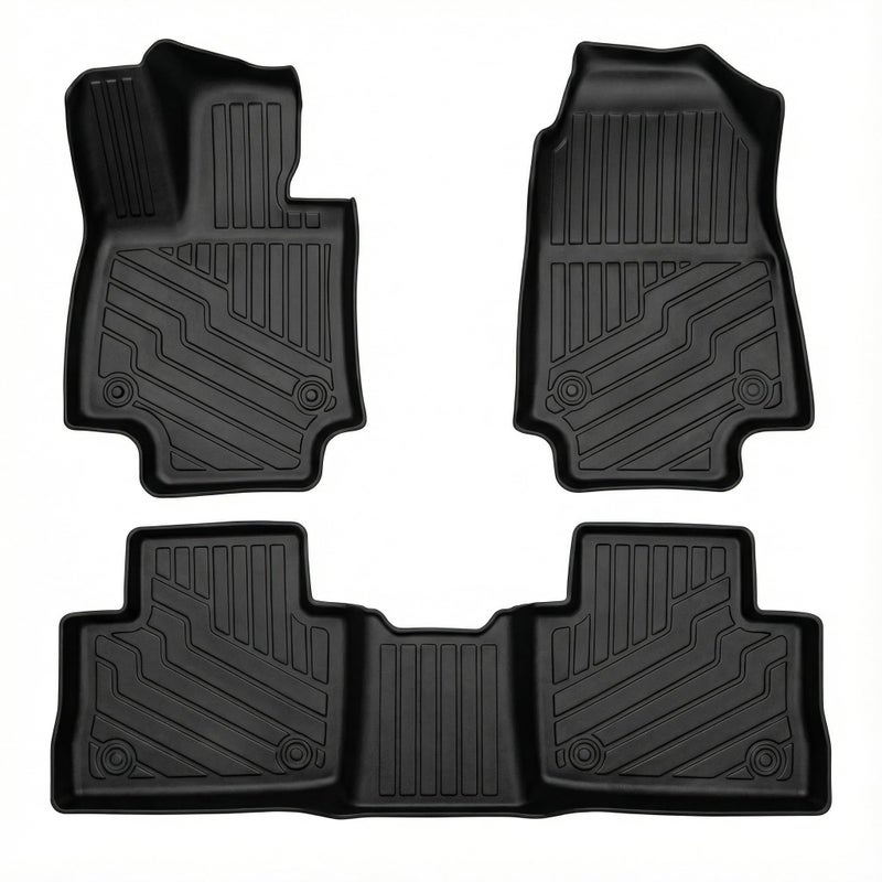 Aiqiying RAV4 Floor Mats Compatible with 2025 2024 2023 2022 2021 2020 2019 Toyota RAV4All Weather Protection Waterproof Durable AntiSlip Odorless Customfit TPE Floor Liner Front and Rear Row Set - Image 3