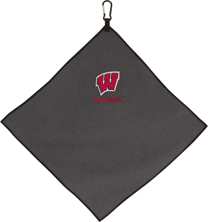 Team Effort Collegiate 15" x 15" Grey Microfiber Towel - Image 1