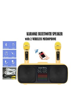 SDRD Karaoke System with Dual UHF Wireless Microphones – Bluetooth & Multi-Port PA Speaker for Adults & Kids – AUX/USB/Type-C/TF Support – Ideal for Home Parties, Events & Outdoor Fun  - Image 3