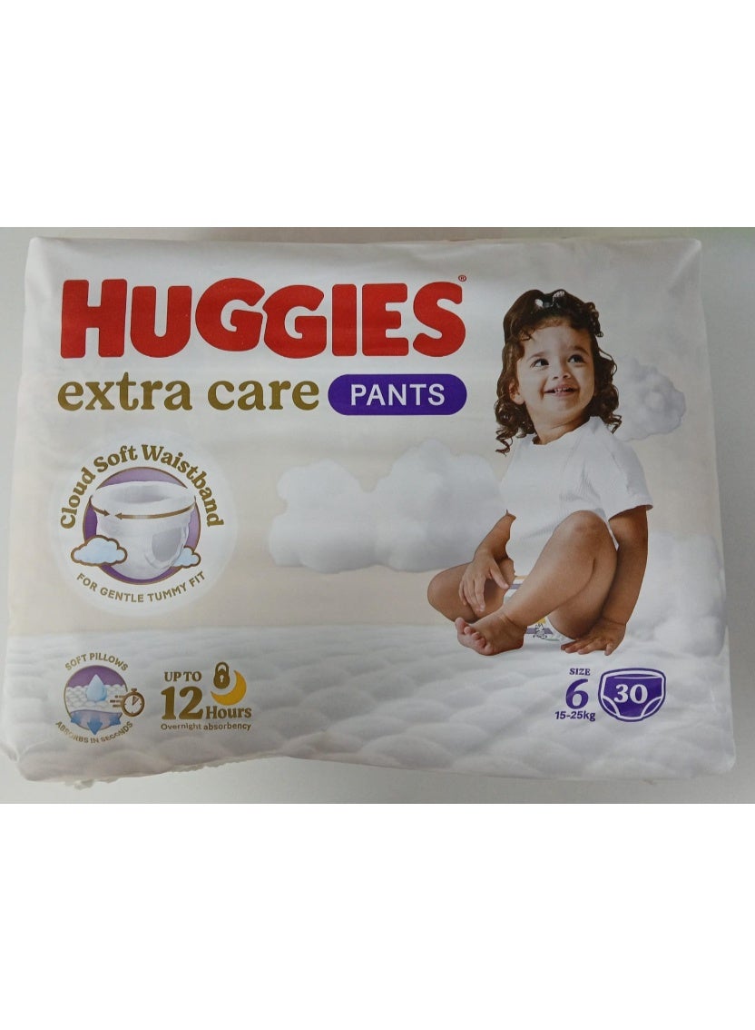 Huggies, Extra Care , Size 6, 15-25 kg, 30 Diaper Pants