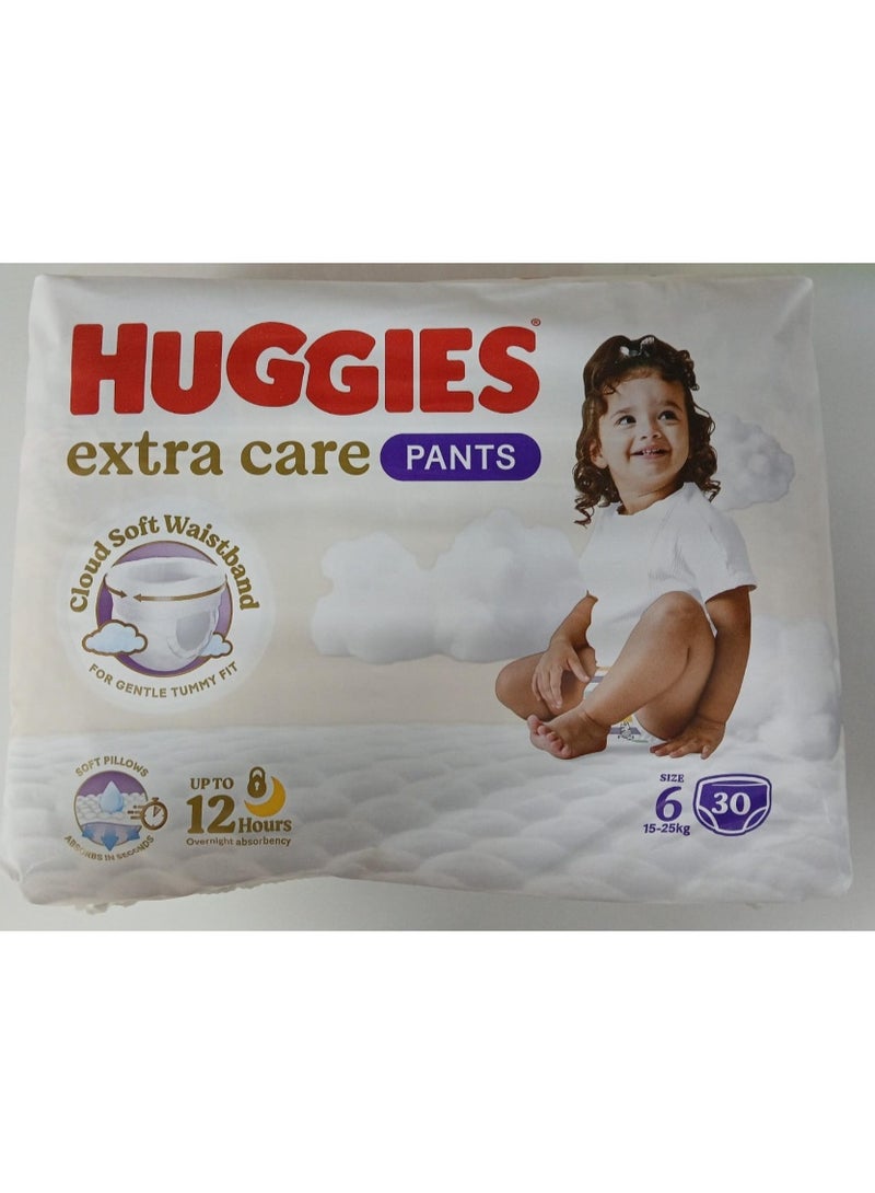 Huggies, Extra Care , Size 6, 15-25 kg, 30 Diaper Pants