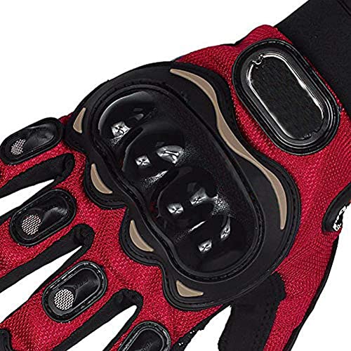 Probiker Protective Full Finger Gloves Anti-Skid Surface Breathable Bike Riding Glove for Motorcycle, Cycling, Climbing Mountaineering and Hiking (Red, XL) - Image 4