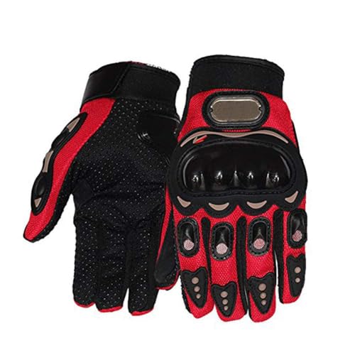 Probiker Protective Full Finger Gloves Anti-Skid Surface Breathable Bike Riding Glove for Motorcycle, Cycling, Climbing Mountaineering and Hiking (Red, XL) - Image 1