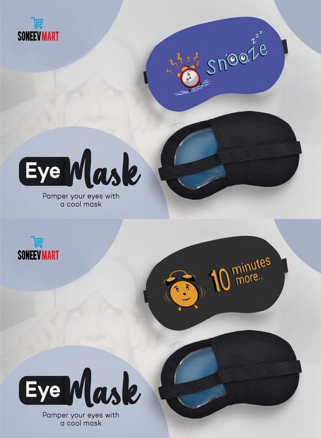 SONEEV MART Luxurious Gel Eye Mask for Soothing Relaxation and Stress Relief Reusable and Cold Therapy Ideal for Puffy Eyes, Dark Circles Headache Relief [PACK OF 2] - Image 2