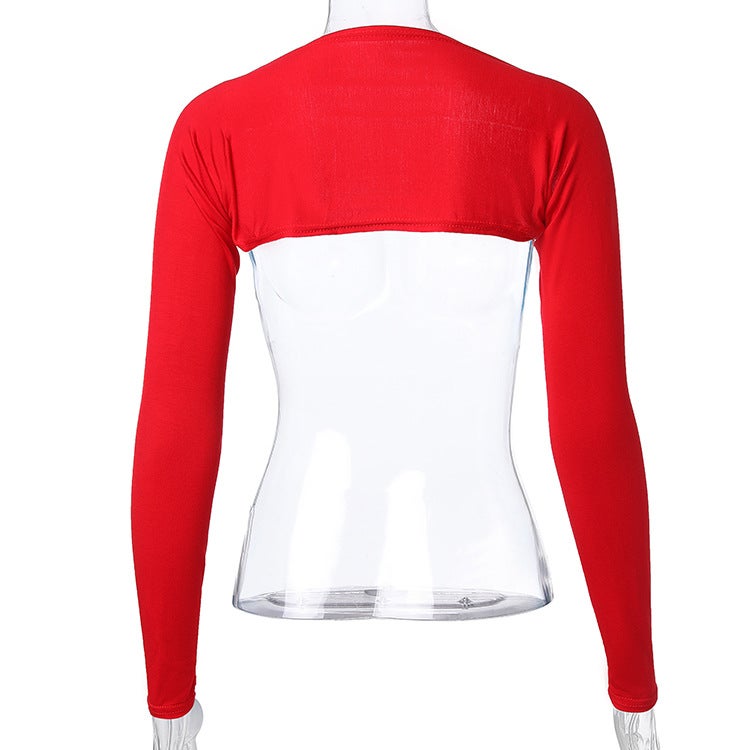 Ready Stock Modal Fabric Solid Color Raglan Sleeves Shawl Fashion Versatile Bottoming Shirt Shawl - Image 3