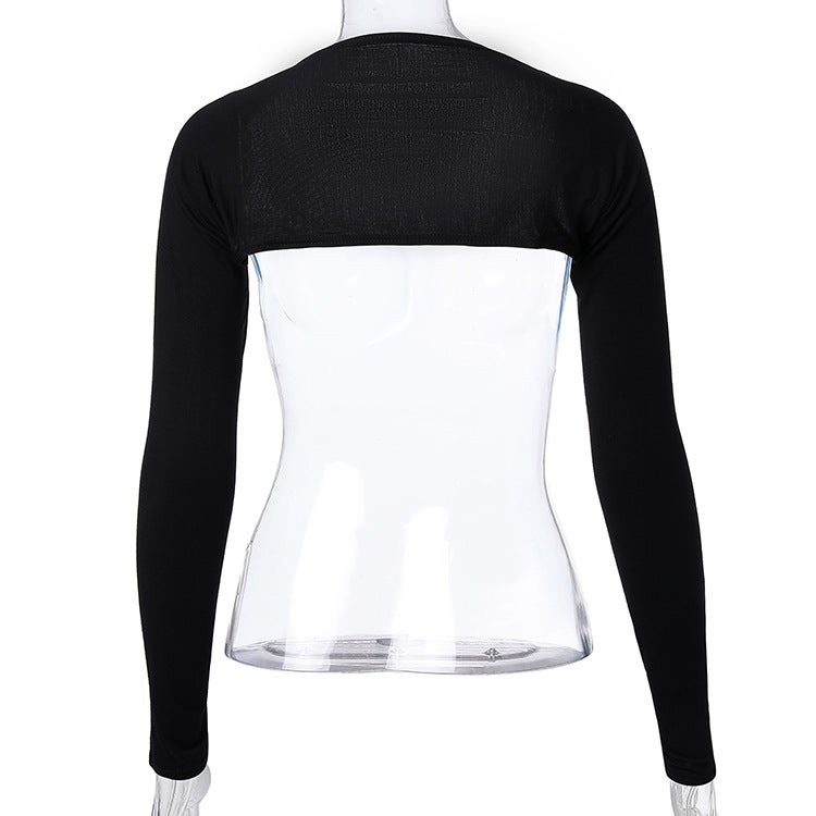 Ready Stock Modal Fabric Solid Color Raglan Sleeves Shawl Fashion Versatile Bottoming Shirt Shawl - Image 2