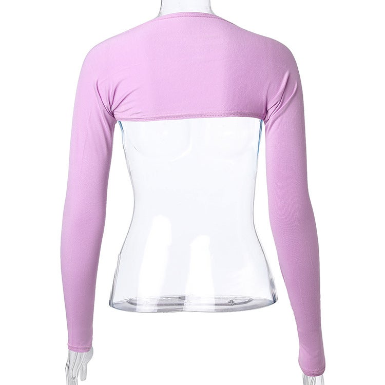 Ready Stock Modal Fabric Solid Color Raglan Sleeves Shawl Fashion Versatile Bottoming Shirt Shawl - Image 1