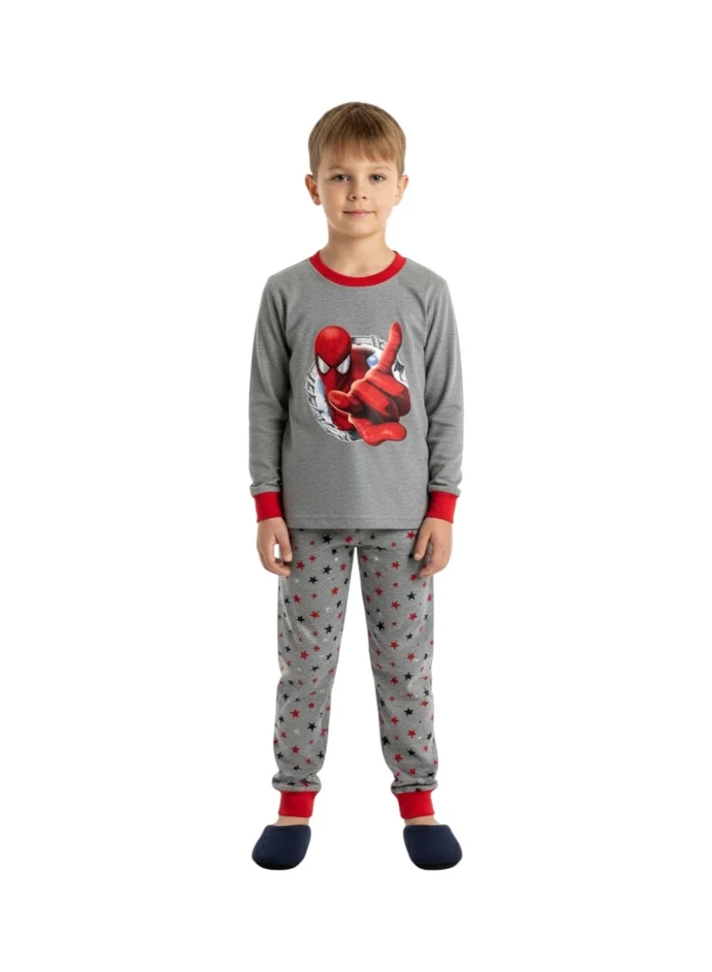 بيداني Boys' Heroic Spider Pajama Set - Long Sleeve