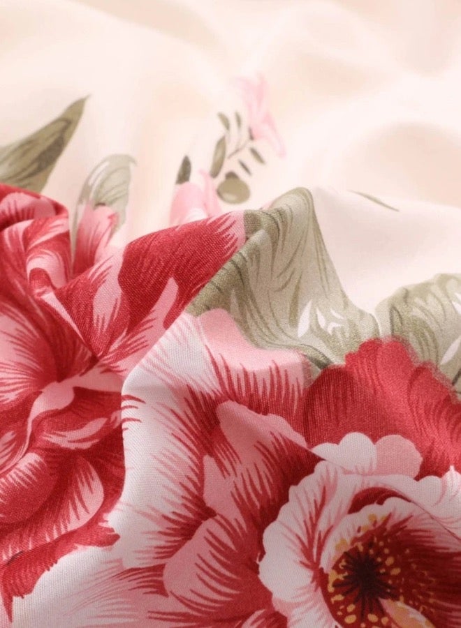 لونا هوم حجم الملكة، تصميم وردة جميلة من 6 قطع في ظل جميل من اللون الوردي. - Image 4