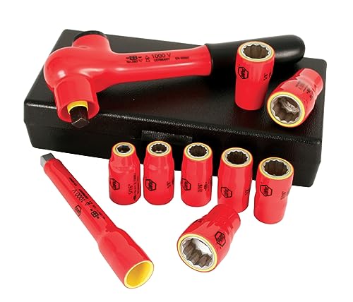 Wiha 31590 Drive Socket Set Metric 38Inch 1000 Volt 10 Piece - Image 1