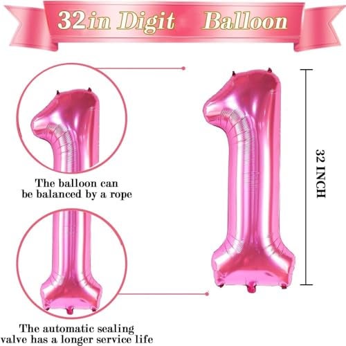 Pop The Party Magical Unicorn Theme 1st Birthday Party Decoration Items for Kids & Baby Girls – Colorful, Cute & Dreamy Celebration Setup - Image 3