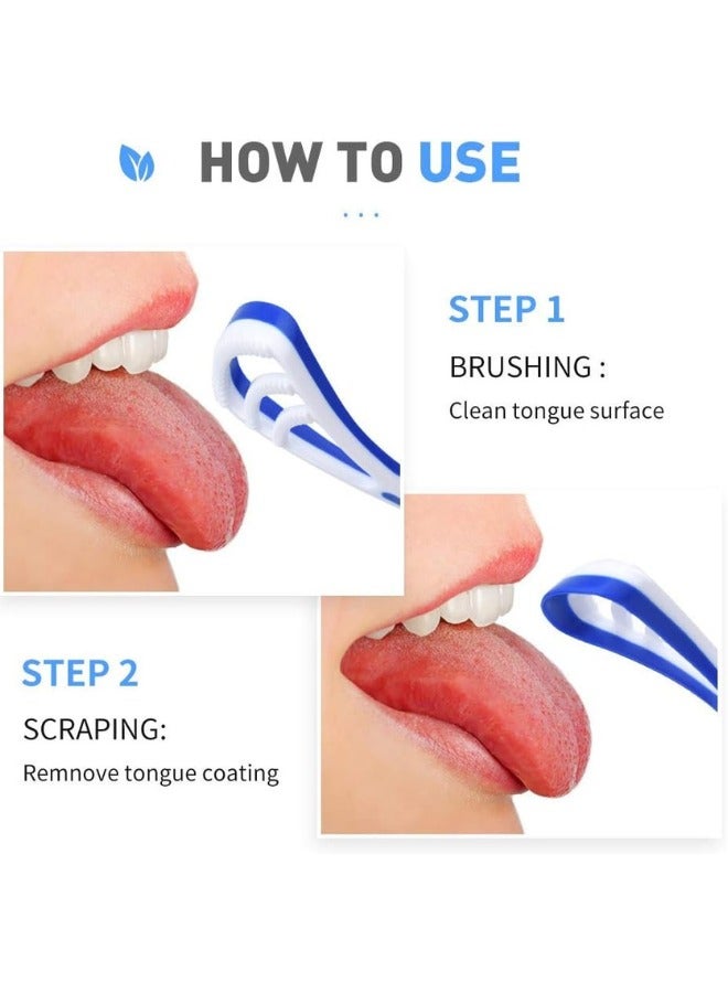 Y-Kelin Tongue Scraper & Brush Set - 3 Colors - Oral Cleaning & Hygiene Care for Men & Women Pakc of 3 - Image 5