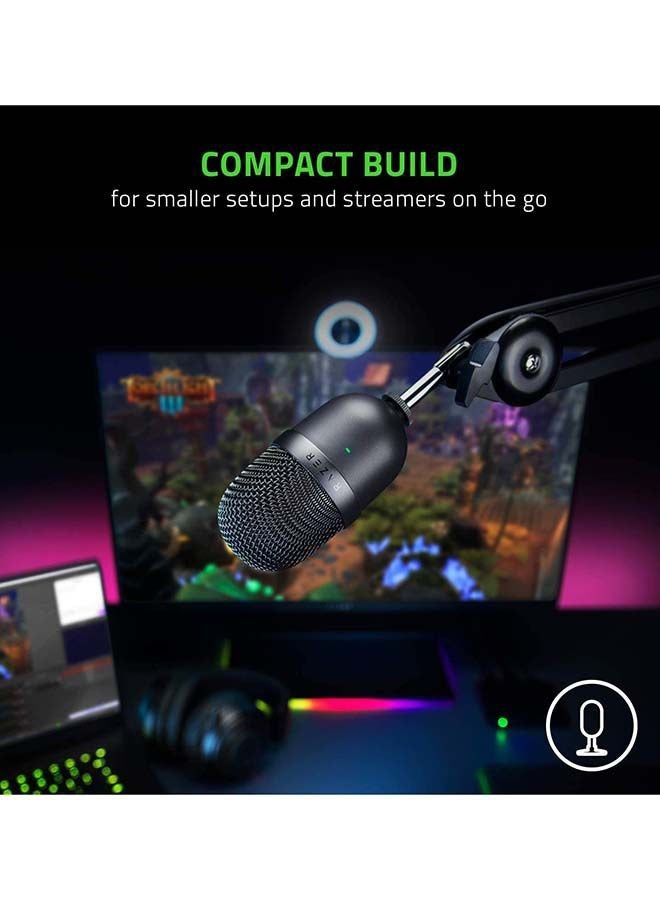 Seiren Mini Desktop Microphone Ultra Compact Build Heavy Duty Black Wired  - Image 4