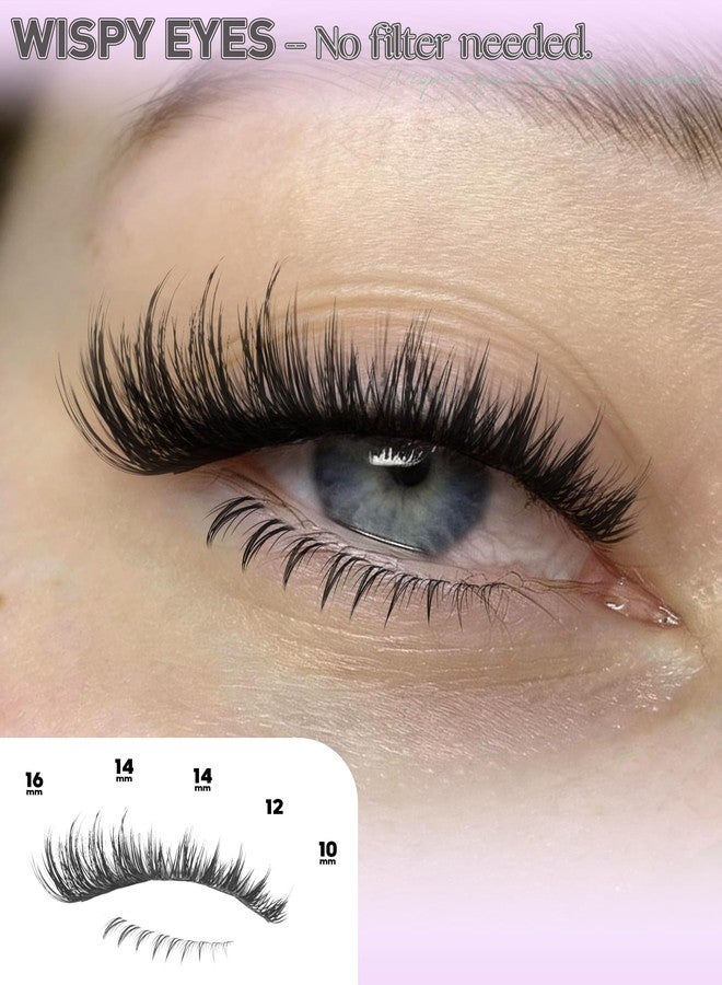 Boahankuke Wispy Lash Clusters with Bottom Lashes 10-18mm Volume Eyelash Clusters CD Curl DIY Cluster Eyelash Extensions Manga Individual Lashes with Thin Band Ultra Lightweight Cluster Lashes for Daily Wear - Image 2