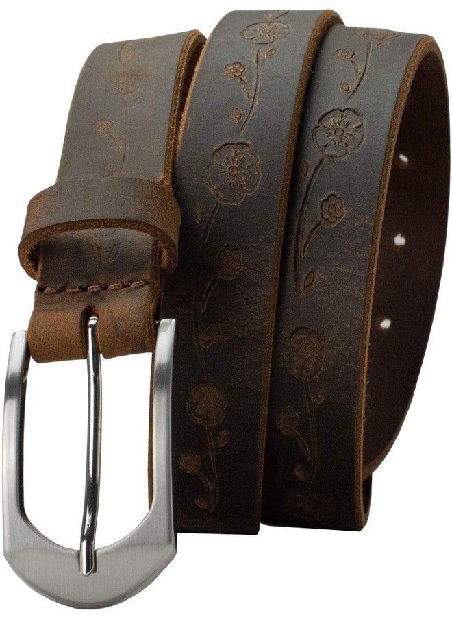 Nickel Smart Distressed Rose Belt - 34" - Image 1