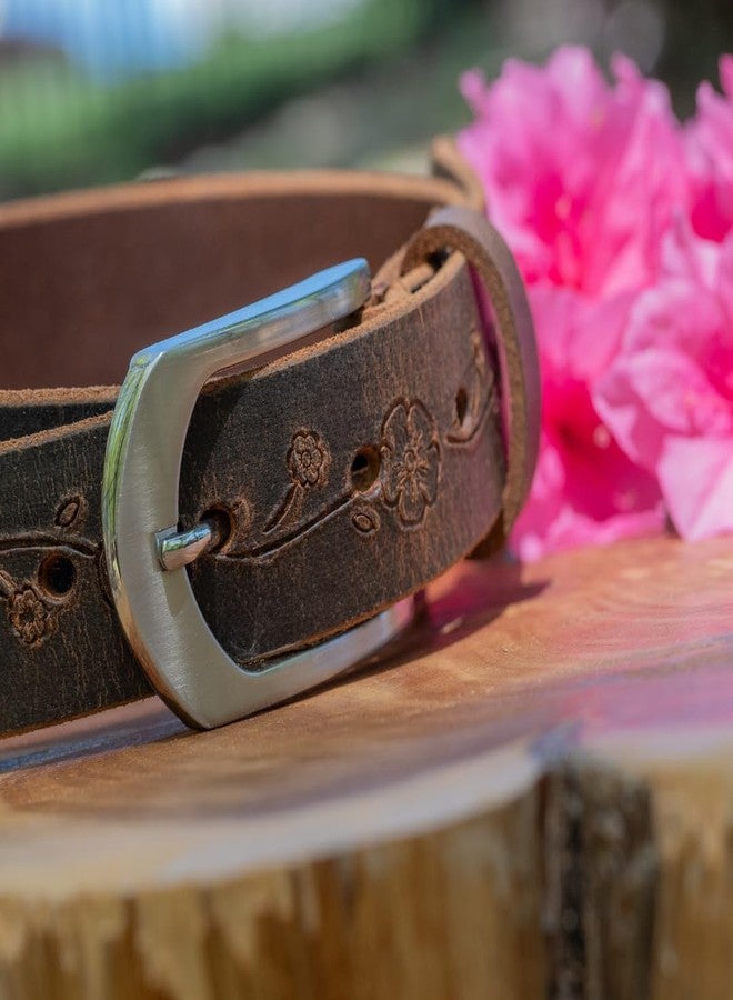 Nickel Smart Distressed Rose Belt - 34" - Image 2
