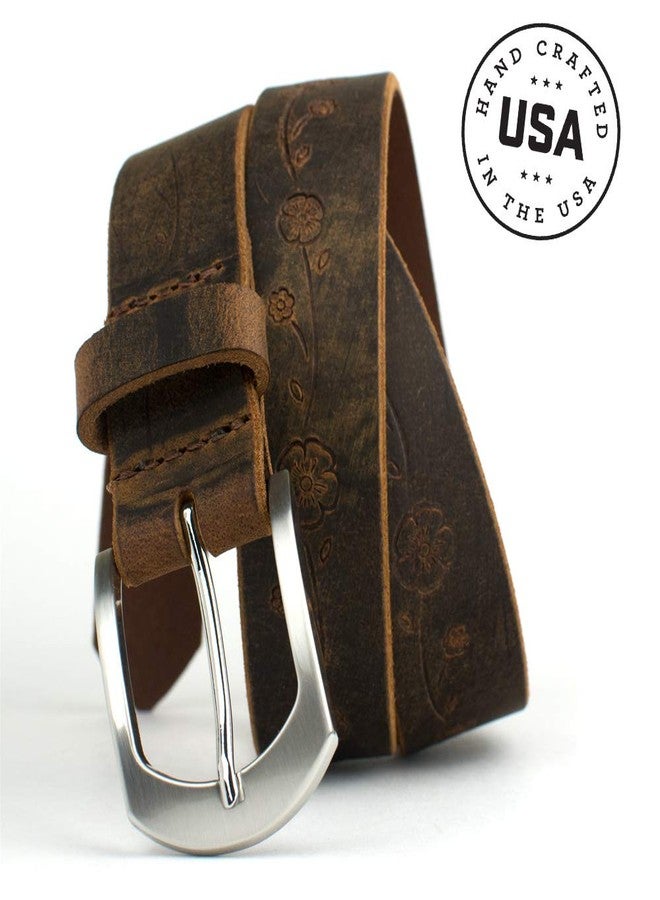 Nickel Smart Distressed Rose Belt - 34" - Image 3