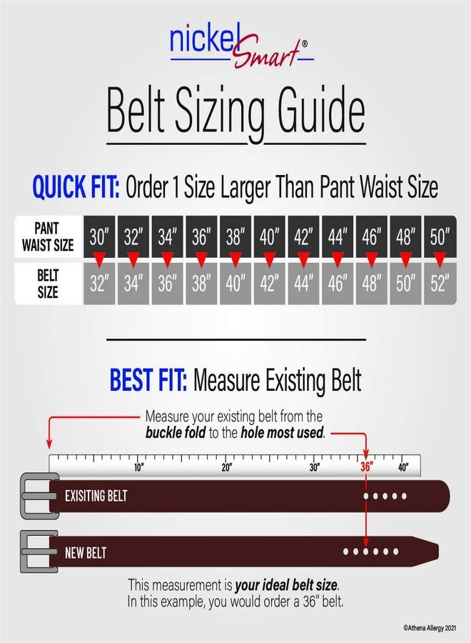 Nickel Smart Distressed Rose Belt - 34" - Image 5