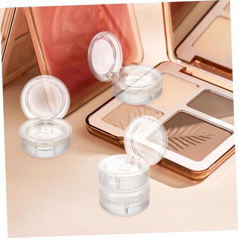 4pcs Empty Plastic Eyeshadow Pans Small Cosmetic Containers for Lip Balm and Blush Durable Makeup Accessories for Women Convenient Travel-friendly Design - Image 3