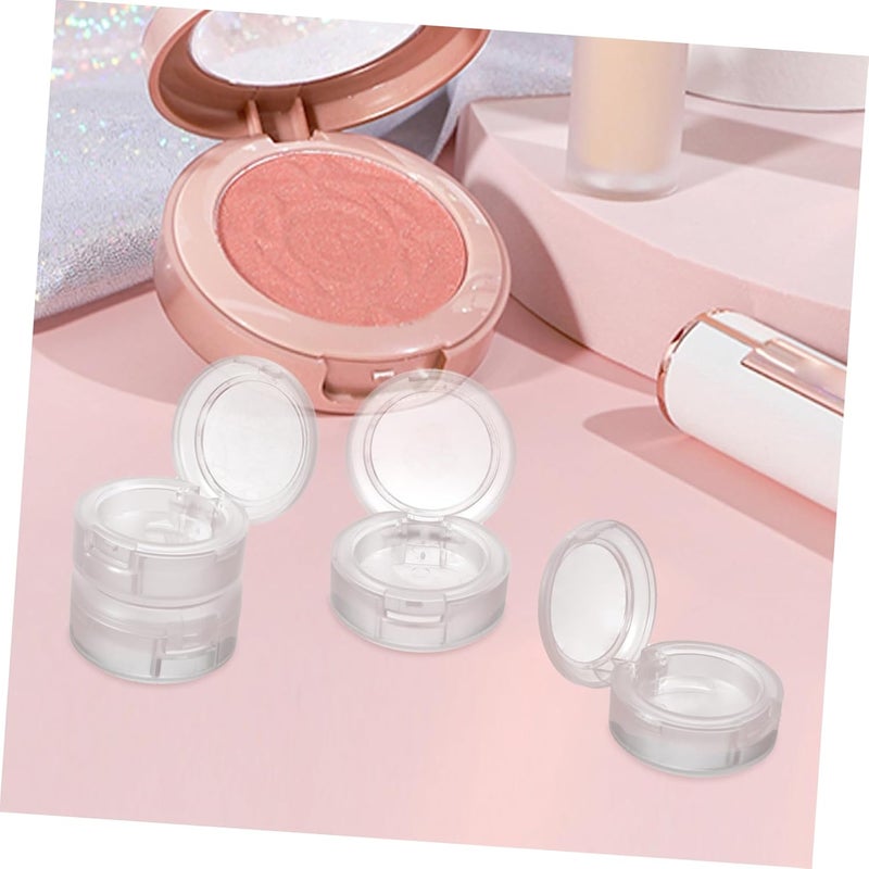 4pcs Empty Plastic Eyeshadow Pans Small Cosmetic Containers for Lip Balm and Blush Durable Makeup Accessories for Women Convenient Travel-friendly Design - Image 4