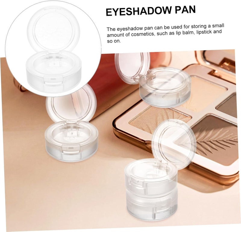 4pcs Empty Plastic Eyeshadow Pans Small Cosmetic Containers for Lip Balm and Blush Durable Makeup Accessories for Women Convenient Travel-friendly Design - Image 2