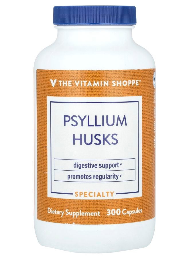 The Vitamin Shoppe Psyllium Husks 300 Capsules (720 mg per Capsule) - Image 1