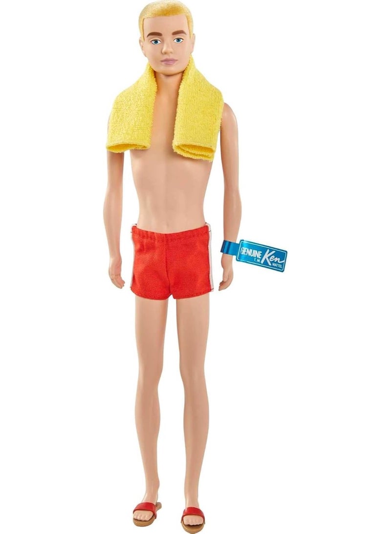 Barbie Signature Ken 60th Anniversary Vintage Doll Reproduction (12-inch) with Silkstone Body and Wrist Tag, for the Adult Collector - Image 2