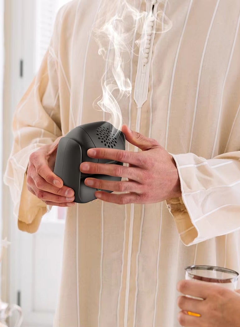 Denx Censer Modern Rotatable Incense Burner, 1500 mAh Battery Capacity, Type-C Charging Port, 2 Minutes Single Burning, 90° Rotation, LED IndicatorRotatable Incense Burner, 1500 mAh Battery Capacity, Type-C Charging Port, 2 Minutes Single Burning, 90° Rotation, LED Indicator - Image 2