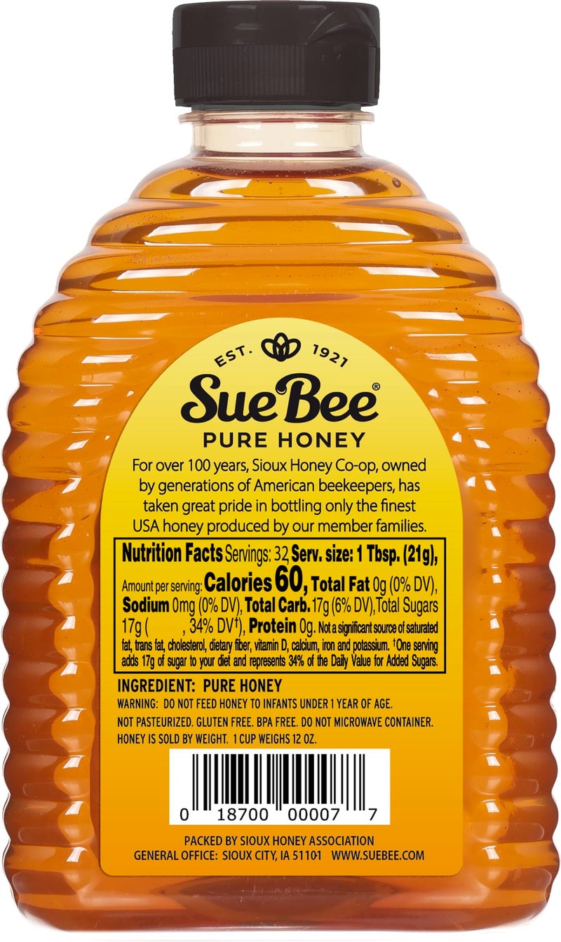 Sue Bee عسل سو بي النقي الممتاز من مربي النحل في الولايات المتحدة، 40 أونصة - Image 3