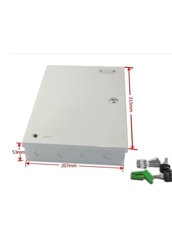 Generic 12V DC 18 Channel 240W 20A Single Fuse Power Supply Box for CCTV Camera LED Strip Light and More  - Image 3