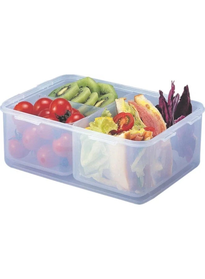 LOCK & LOCK Plastic food storage container, lid, 24.8 x 18 x 9.3 cm - Clear - Image 2