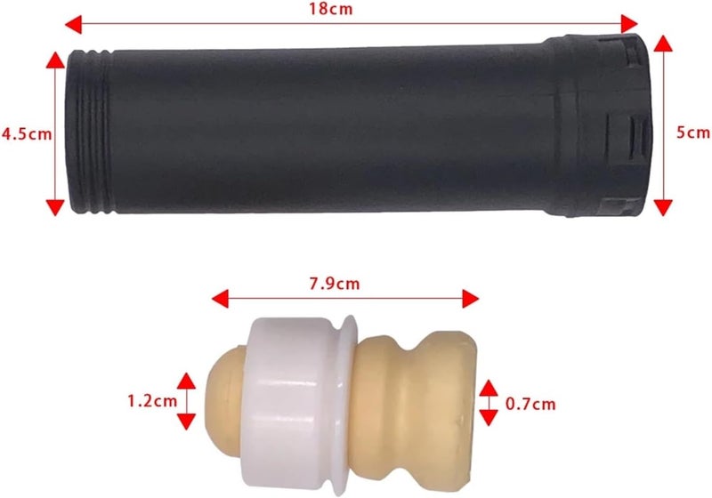 DEMULAX Car Rear Shock Absorber Buffer Rubber Boot Set - Image 2