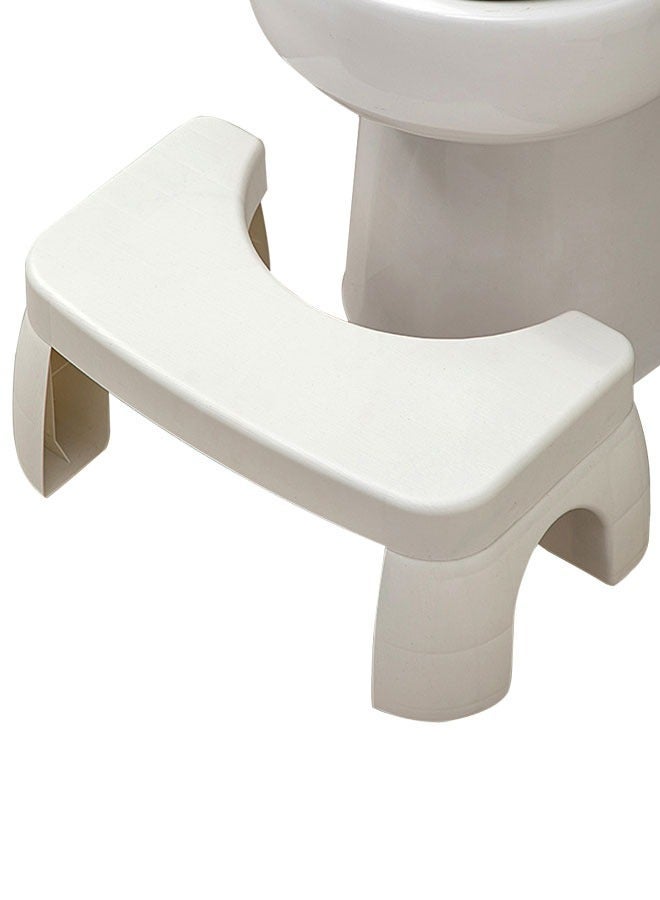 TOILET STOOL SQUAT FOR ADULTS, STURDY PLASTIC POOPING STOOL, NON-SLIP SQUATTING POOP STOOL FOR BATHROOM, TOILET ASSISTANCE STEP STOOL, 17CM (7INCH) POTTY FOOT STOOL
