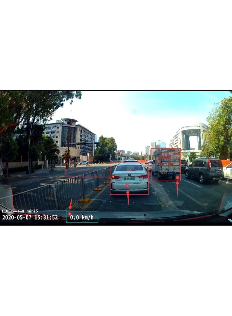 DDPAI N5 Dual Dash Cam 4K UHD Front and Rear Camera for Cars - Smart Driving Recorder Supporting 4G Connectivity, Dual-Channel Recording, Built-in GPS, and Super Night Vision. - Image 5