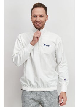 Champion Men Sportwear Fit Long Sleeve Training Sweatshirt, White  - Image 1