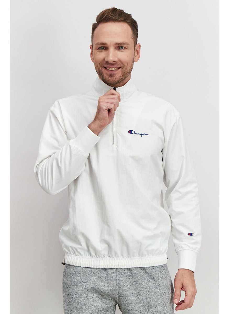 Champion Men Sportwear Fit Long Sleeve Training Sweatshirt, White  - Image 1