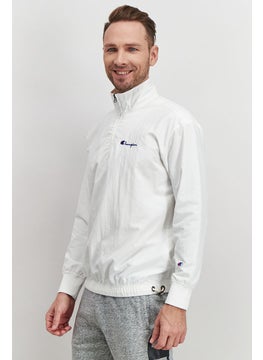 Champion Men Sportwear Fit Long Sleeve Training Sweatshirt, White  - Image 4